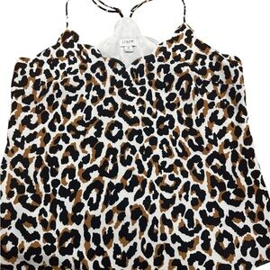 J. Crew Animal Print Strappy Top